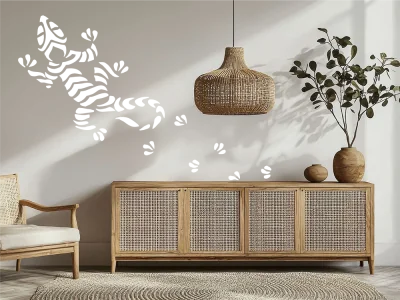 Wandtattoo Exotische Echse