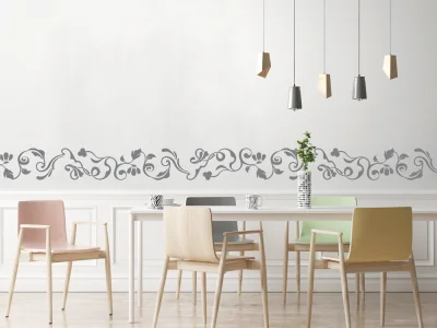 Wandtattoo Florale Bordüre