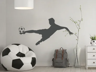 Wandtattoo Fußballspieler