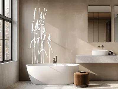 Wandtattoo Gräser - Ansicht Ausrichtung und Farbauswahl