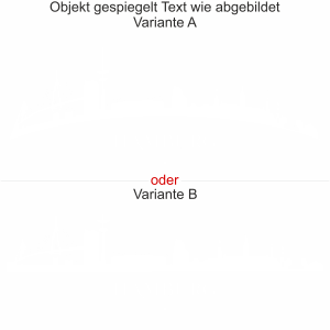 Wandtattoo mit Skyline von Hamburg - Ansicht Ausrichtung mit Farbauswahl und Variante