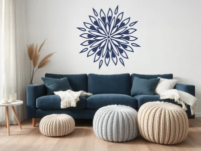 Wandtattoo mit Hindu Mandala fürs Schlafzimmer