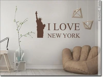 Wandspruch I love New York