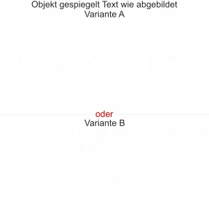 Wandtattoo mit Skyline von Köln - Ansicht Ausrichtung mit Farbauswahl und Variante