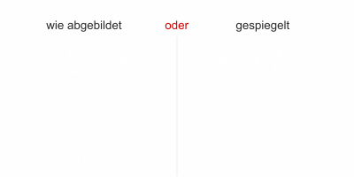 Wandtattoo Leichtes Ufergras - Ansicht Ausrichtung mit Farbauswahl