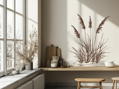 Wandtattoo Leichtes Ufergras