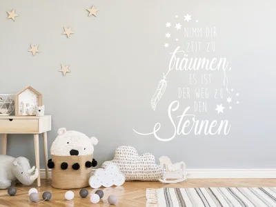 Wandtattoo Nimm dir Zeit zu träumen