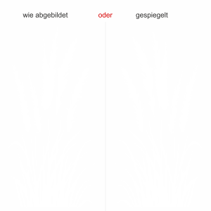 Wandtattoo Pampasgras mit Wedel - Ansicht Ausrichtung mit Farbauswahl