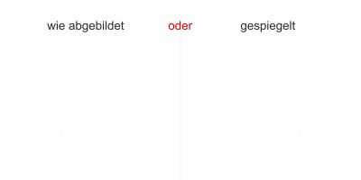 Wandtattoo Schilfgras am Seeufer - Ansicht Ausrichtung mit Farbauswahl