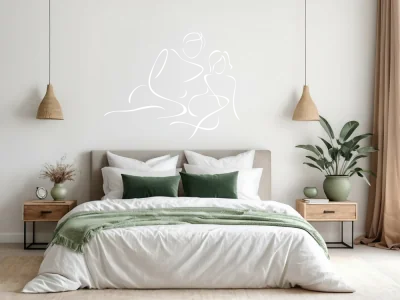 Wandtattoo Silhouette Paar