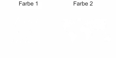 Wandtattoo mit Spruch und Weltkarte - Ansicht Farbauswahl