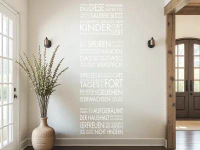 Spruch Wenn Du diese Wohnung betrittst