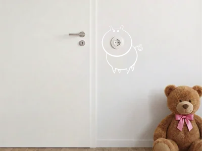 Wandtattoo Steckdose Motiv 3 Schwein