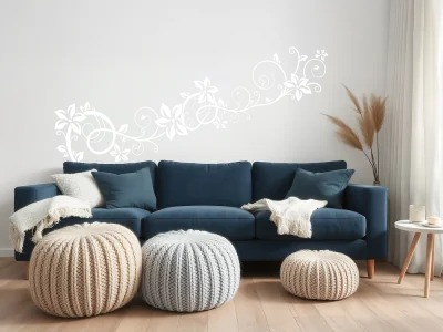 Wandtattoo Stilvolle Rankenpracht