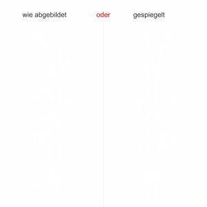 Wandtattoo mit stilvollem Bambus - Ansicht Ausrichtung und Farbauswahl
