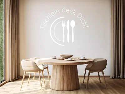 Wandspruch Tischlein deck Dich