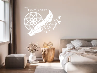 Wandtattoo Traumfänger mit Text