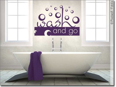 Wandtattoo Badezimmer: Motive und Sprüche zum Wohlfühlen