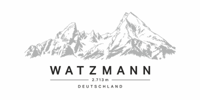 Wandtattoo Watzmann - Anordnungsbeispiel