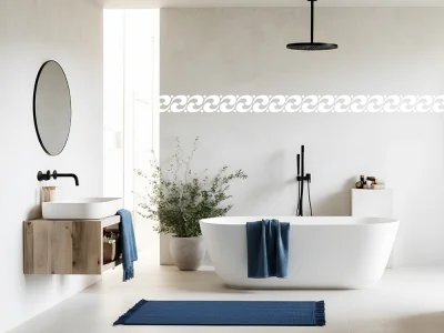 Wandtattoo Wellenbordüre