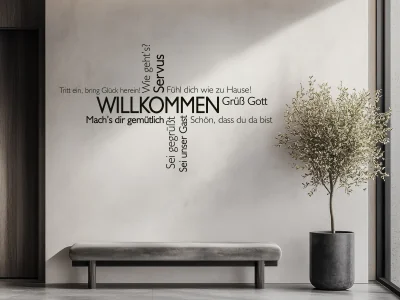 Wortwolke Willkommen