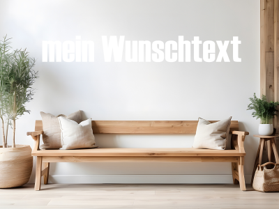 Wandtattoo Wunschtext 28 - Ansicht Farbauswahl