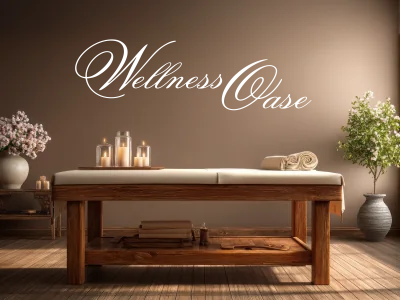 Wandworte Wellness Oase