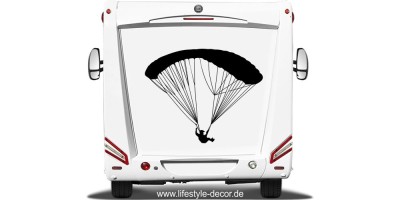 Wohnmobil Aufkleber Paragliding