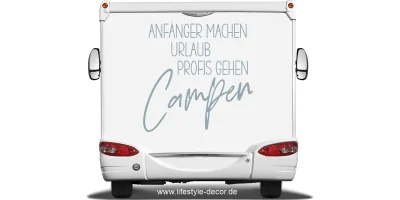 Wohnmobilaufkleber Campen