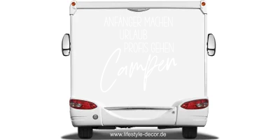 Wohnmobilaufkleber Campen