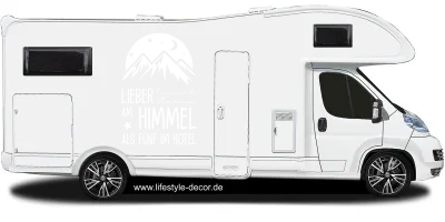 Wohnmobilaufkleber Tausend Sterne am Himmel