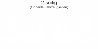 Wohnmobil Sticker Wald mit Rehen