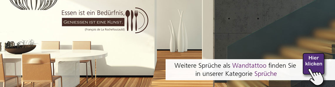 Wandtattoo küche: kulinarische wandmotive und sprüche
